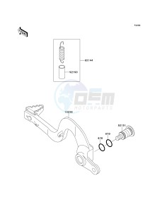 KX 250 L [KX250] (L3) [KX250] drawing BRAKE PEDAL