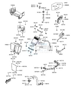 BRUTE FORCE 300 KVF300CGF EU drawing Radiator