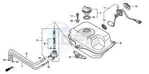 SFX50MM drawing FUEL TANK