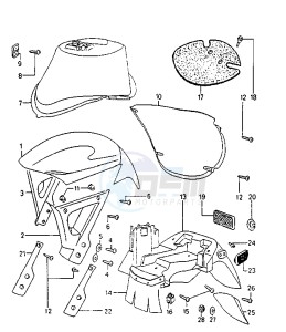 SPEEDAKE - 50 cc drawing FENDER