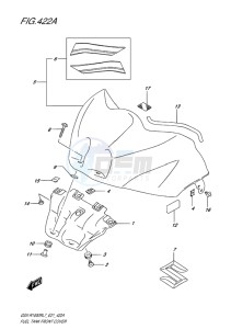 GSX-R1000R EU drawing FUEL TANK FRONT COVER