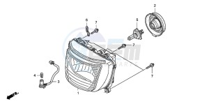 CB1300S CB1300SUPERBOLD'OR drawing HEADLIGHT (CB1300S/SA)