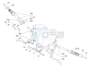 MP3 300 LT Sport ABS drawing Handlebars - Master cil