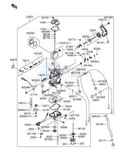 RM-Z250 (E19) drawing CARBURETOR