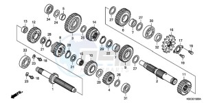 CRF150R9 Australia - (U) drawing TRANSMISSION