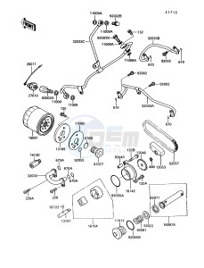 VN750 A [VULCAN 750] (A6-A9) [VULCAN 750] drawing OIL PUMP