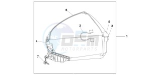 CBF1000FC CBF1000F E drawing 45L TOP BOX NIGHTSTAR BLACK