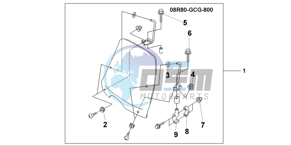 WINDSHIELD SGX50 SKY