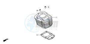 XR200R drawing CYLINDER