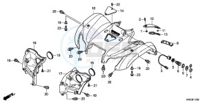 TRX500FPMC drawing FRONT FENDER