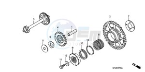 CBR600RAA BR / ABS - (BR / ABS) drawing STARTING CLUTCH