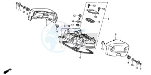 VT125C2 drawing CYLINDER HEAD COVER (REAR)