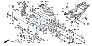 CB600FAA Europe Direct - (ED / ABS) drawing FRAME BODY