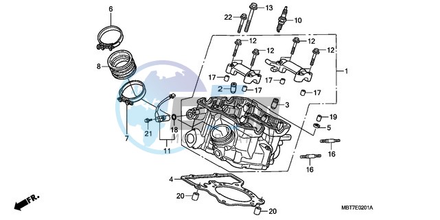 REAR CYLINDER HEAD