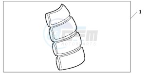 CBR125RWA Europe Direct - (ED / BLA) drawing TANK PAD 2