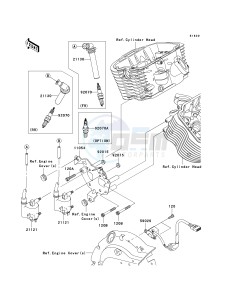 VN 900 C [VULCAN 900 CUSTOM] (7F-9FA) C9F drawing IGNITION SYSTEM