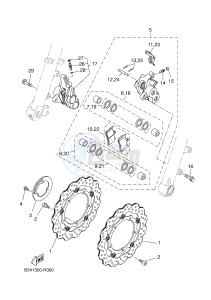 MTT690-A MT-07 TRACER TRACER 700 (BC61 BC61 BC61) drawing FRONT BRAKE CALIPER