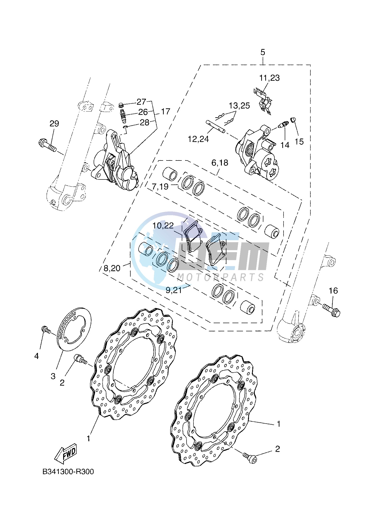 FRONT BRAKE CALIPER