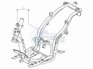 Typhoon 50 4t 4v e2 (USA) USA drawing Frame bodywork