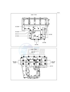 Z800 ZR800CGFA UF (UK FA) XX (EU ME A(FRICA) drawing Crankcase Bolt Pattern