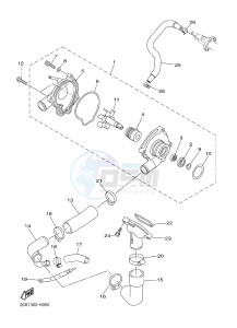 XJ6S 600 DIVERSION (S-TYPE) (36CA) drawing WATER PUMP