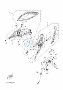 YP125RA XMAX 125 TECH MAX (B9Y5) drawing TAILLIGHT