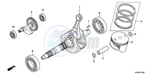 CB650FG CB650F 6ED - (6ED) drawing CRANK SHAFT/PISTON