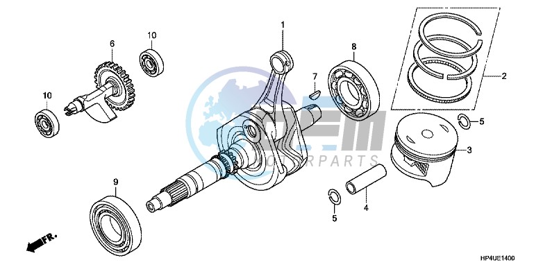 CRANK SHAFT/PISTON