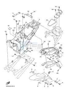 XJ6FA 600 DIVERSION F (ABS) (1DGA 1DGB) drawing FENDER