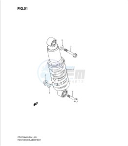 DR125SML0 drawing REAR SHOCK ABSORBER