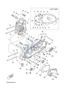 YPR400RA XMAX 400 ABS EVOLIS 400 ABS (1SD3) drawing CRANKCASE