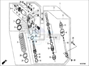 CRF450RH Europe Direct - (ED) drawing REAR CUSHION