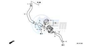 CBR1000RA9 UK - (E / ABS) drawing AIR INJECTION CONTROL VALVE