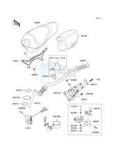 JT 1200 D [STX-12F] (D6F-D7F) D7F drawing HANDLEBAR