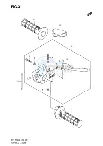 DR-Z70 EU drawing HANDLE LEVER