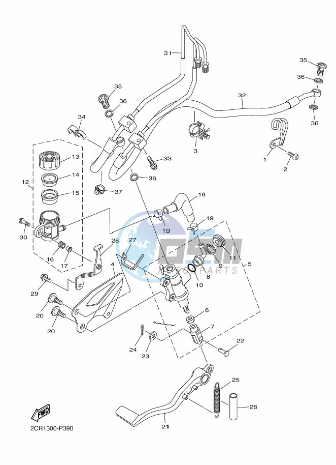 REAR MASTER CYLINDER