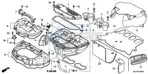 CBR1000RRD Fireblade - CBR1000RR UK - (E) drawing AIR CLEANER