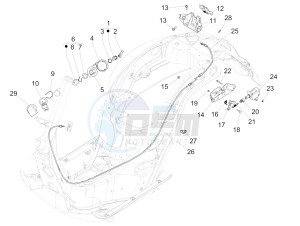 GTS 125 4T 3V ie Super (APAC) (RK, VT) drawing Locks