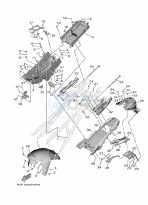 TRACER 9 GT MTT890D (BAP1) drawing FENDER