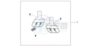 VT750CA9 Korea - (KO / ST) drawing THROW OVER BAGS