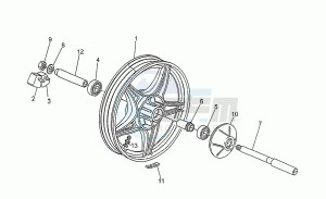 V 75 750 PA Nuovo Tipo PA Nuovo Tipo drawing Rear wheel