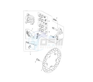 YP R X-MAX 125 drawing FRONT BRAKE CALIPER