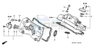 VFR8009 Ireland - (EK / MME) drawing CYLINDER HEAD COVER