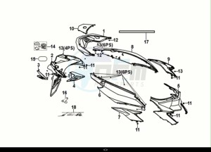 JET 14 125 AC (XC12W2-EU) (E5) (M1) drawing BODY COVER