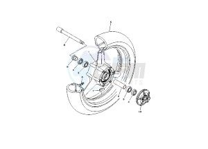 TDM ABS 900 drawing FRONT WHEEL