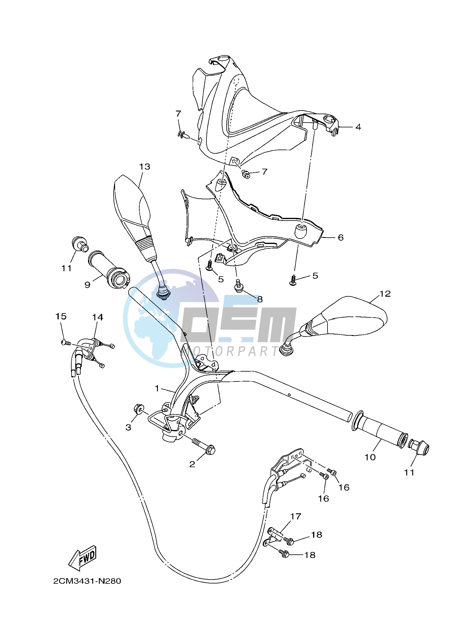 STEERING HANDLE & CABLE