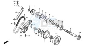 CB750F2 SEVEN FIFTY drawing STARTING CLUTCH