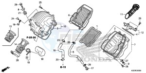 CBR300RAF CBR300RA Europe Direct - (ED) drawing AIR CLEANER