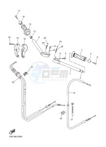 YZF-R6 600 R6 (2CX4 2CX5) drawing STEERING HANDLE & CABLE