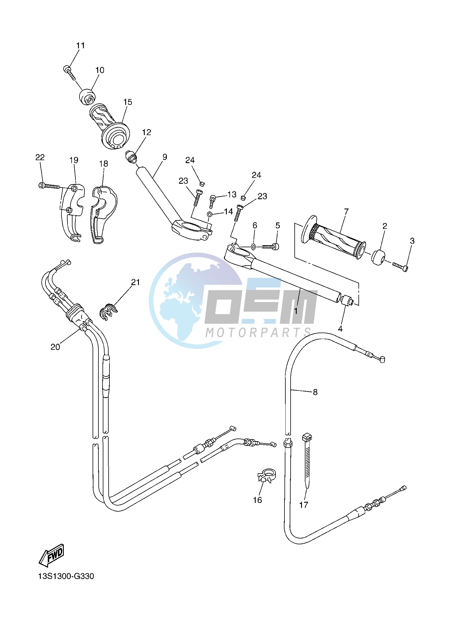 STEERING HANDLE & CABLE